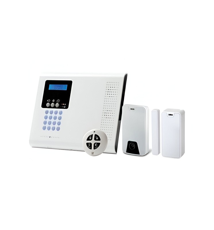 Kit Centrale iConnect RTC/IP avec 1 détecteur IRP, 1 contact magnétique et une télécommande Kit Centrale iConnect RTC/IP avec 1 détecteur IRP, 1 contact magnétique et une télécommande