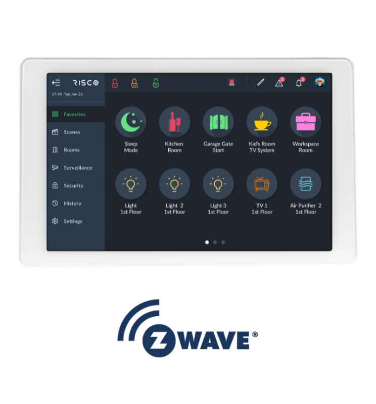 RISCO - Clavier tactile 8" RisControl Zwave RISCO - Clavier tactile 8" RisControl Zwave